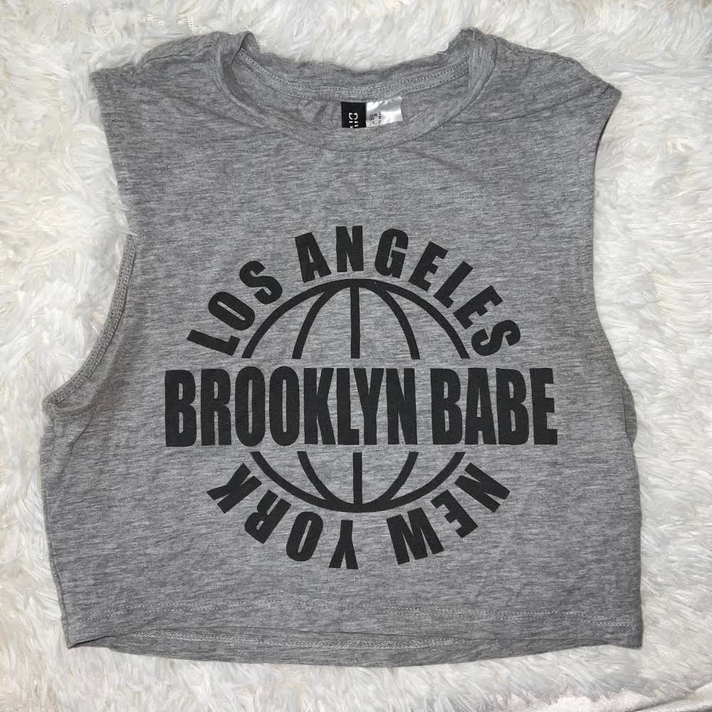 Grey Crop Top